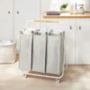 Rolling Triple Sorter - Brightroom™: Multicolor Laundry Hamper With Wheels, Polyester & Steel Frame, 3 Sorter Bags 2 Rolling Triple Sorter - Brightroom™: Multicolor Laundry Hamper With Wheels, Polyester & Steel Frame, 3 Sorter Bags -Home Storage GUEST ea2ec001 902a 4de4 b2a0 dc6f56fdf803