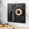 16" Square Metal Pegboard - Brightroom™: Wall & Garage Storage Organizer, Carbon Steel, Black, 100 Lb Capacity -Home Storage GUEST eff50637 f1d7 4745 b353 e42b495025f2