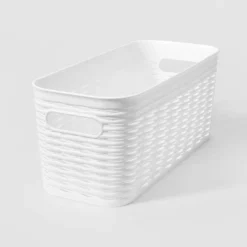 Wave Narrow Medium Storage Bin - Brightroom™ -Home Storage GUEST f0a80dd8 f788 42e1 baa6 6e8da19d0473