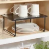 Metal Stacking Shelf With Powder Coated Finish Black - Brightroom™: Stackable Kitchen Storage Organizer, Shelf Riser -Home Storage GUEST f18be904 cacf 4c6b bfdc 9eb2b3c9e2b3