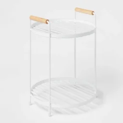 Round Vanity Organizer With Wood Handles - Brightroom™ 8 Round Vanity Organizer With Wood Handles - Brightroom™ -Home Storage GUEST f2434174 7b6c 4774 aa32 39b1c1176e31