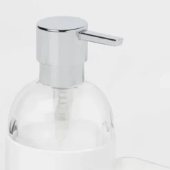 Plastic Soap Pump With Silicone Holder With Caddy & Tray White - Brightroom™: Kitchen Soap Caddy Dispenser -Home Storage GUEST f322c1f1 0ec8 49b4 b07f 79a4a9dfa233