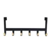 Mixed Material Over The Door 6 Hooks Rail Matte Black - Brightroom™ -Home Storage GUEST f77817c6 b17a 4038 a8d9 83e54ac180a4