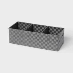 Woven Plastic 3 Compartment Bin - Brightroom™ 9 Woven Plastic 3 Compartment Bin - Brightroom™ -Home Storage GUEST f9512988 f3cf 4f3f 9f43 92f0099e35f5