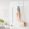 Heavy Duty Over The Door 3 Hooks Rail Matte White - Brightroom™: Steel Door Hanger Rack, Powder-Coated, No Assembly -Home Storage GUEST fb7e15f3 99b9 46be a542 16acbdafe77e