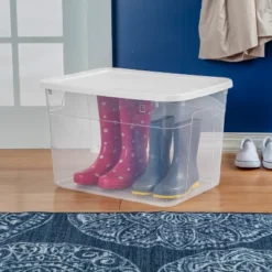 70qt Clear Storage Box With White Lid - Brightroom™ -Home Storage GUEST ffb54947 63f4 4e3a 87d5 725e3277fd23